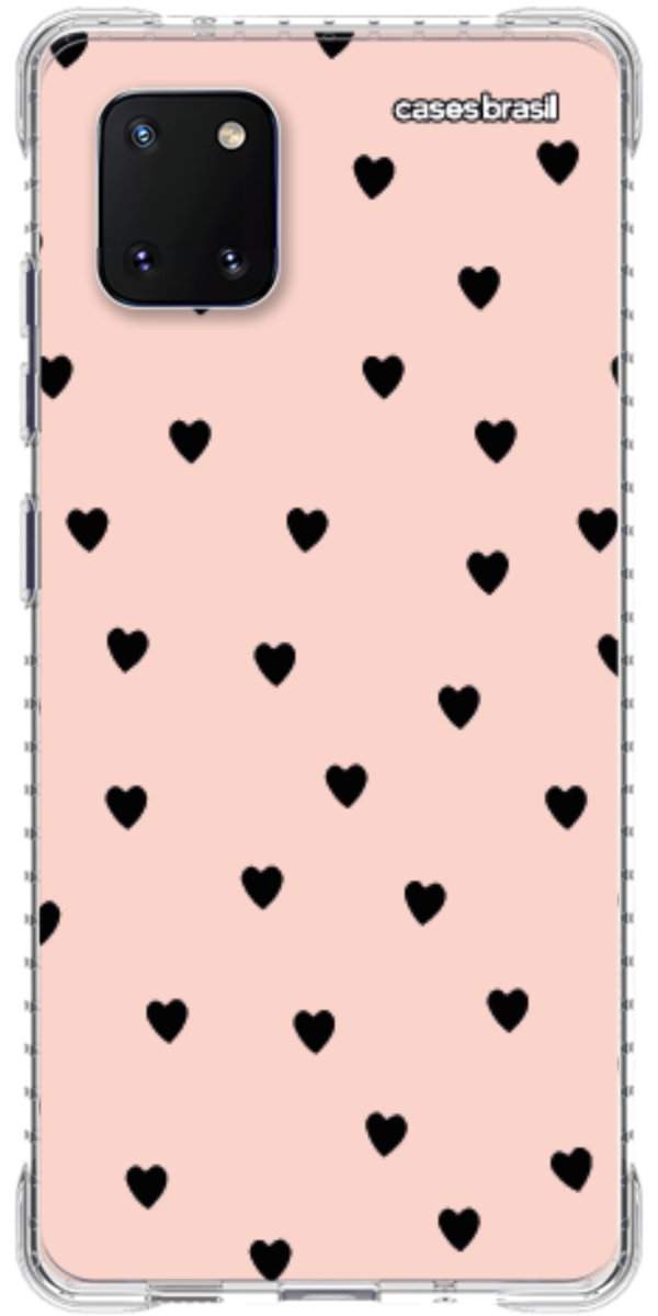 Capinha para Celular Corações Rose