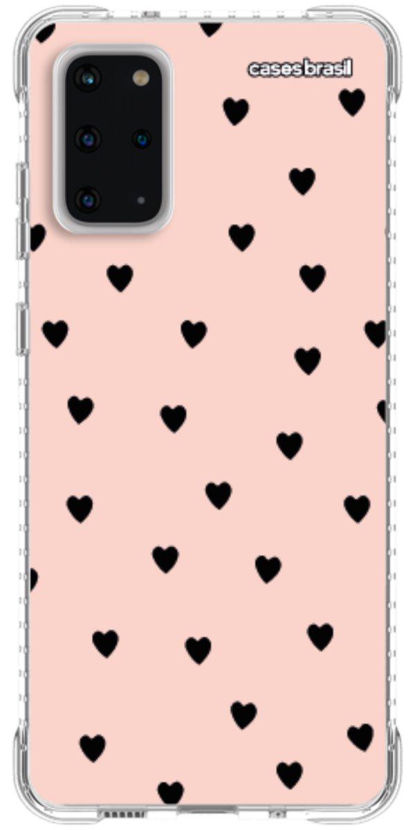 Capinha para Celular Corações Rose