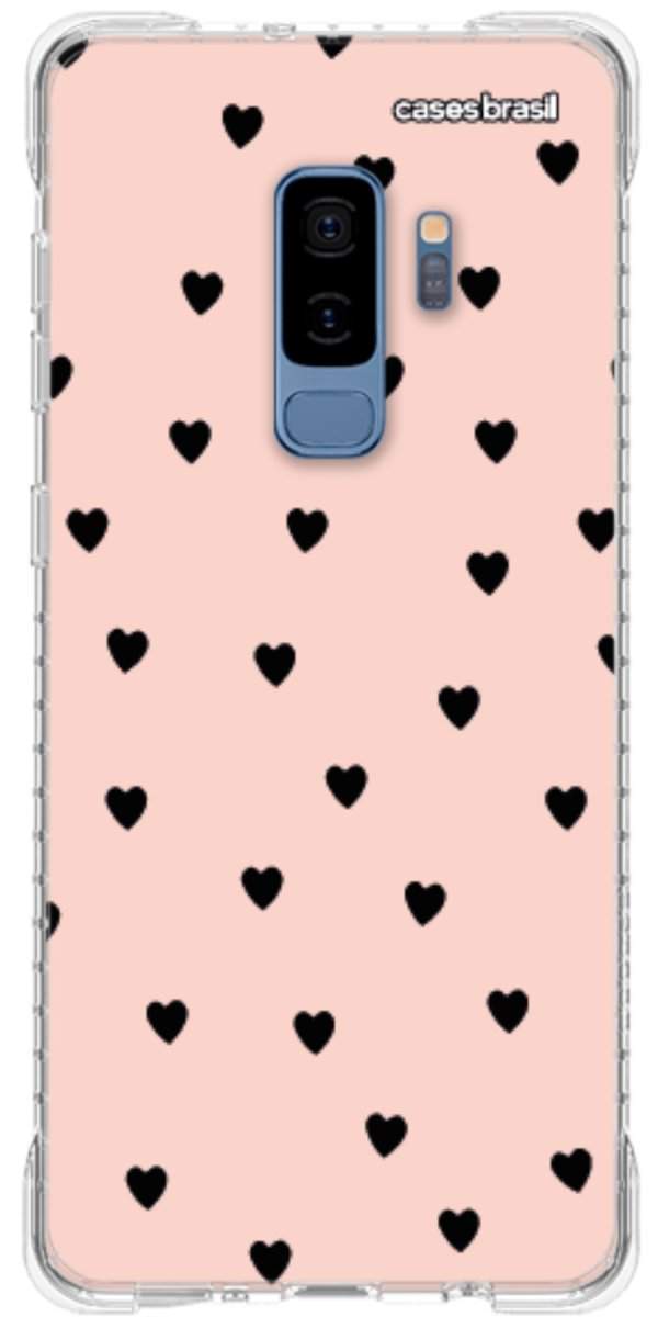 Capinha para Celular Corações Rose