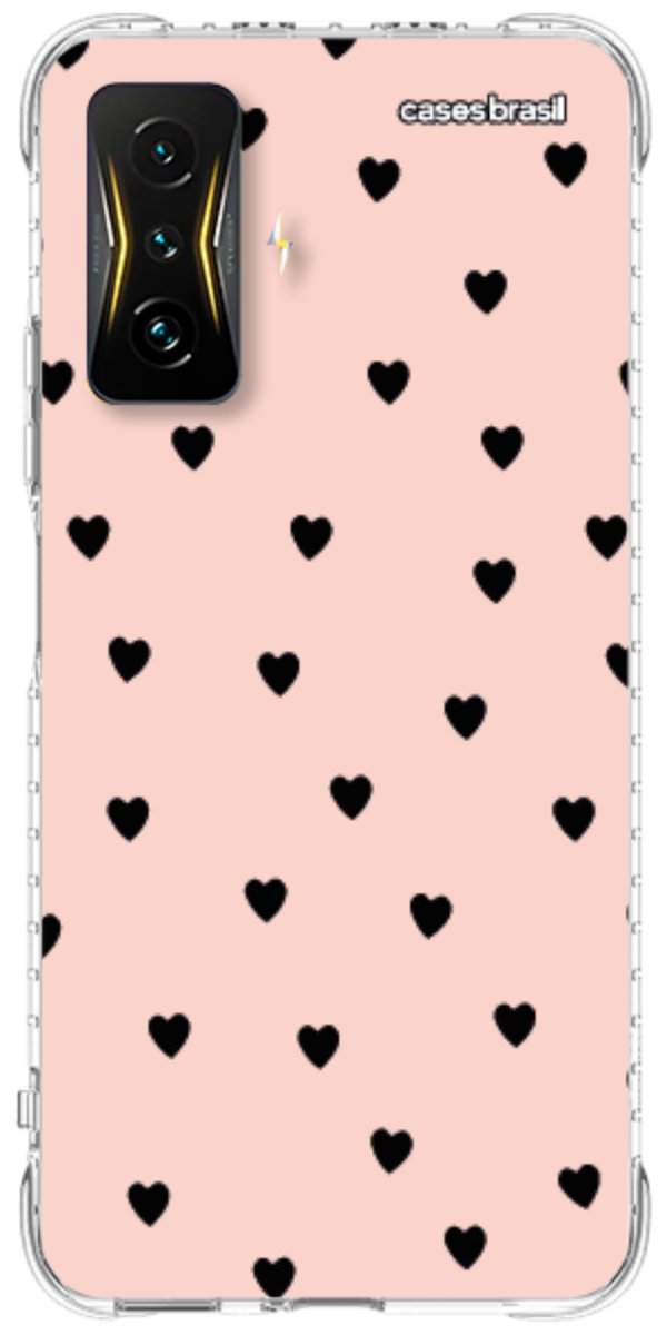 Capinha para Celular Corações Rose