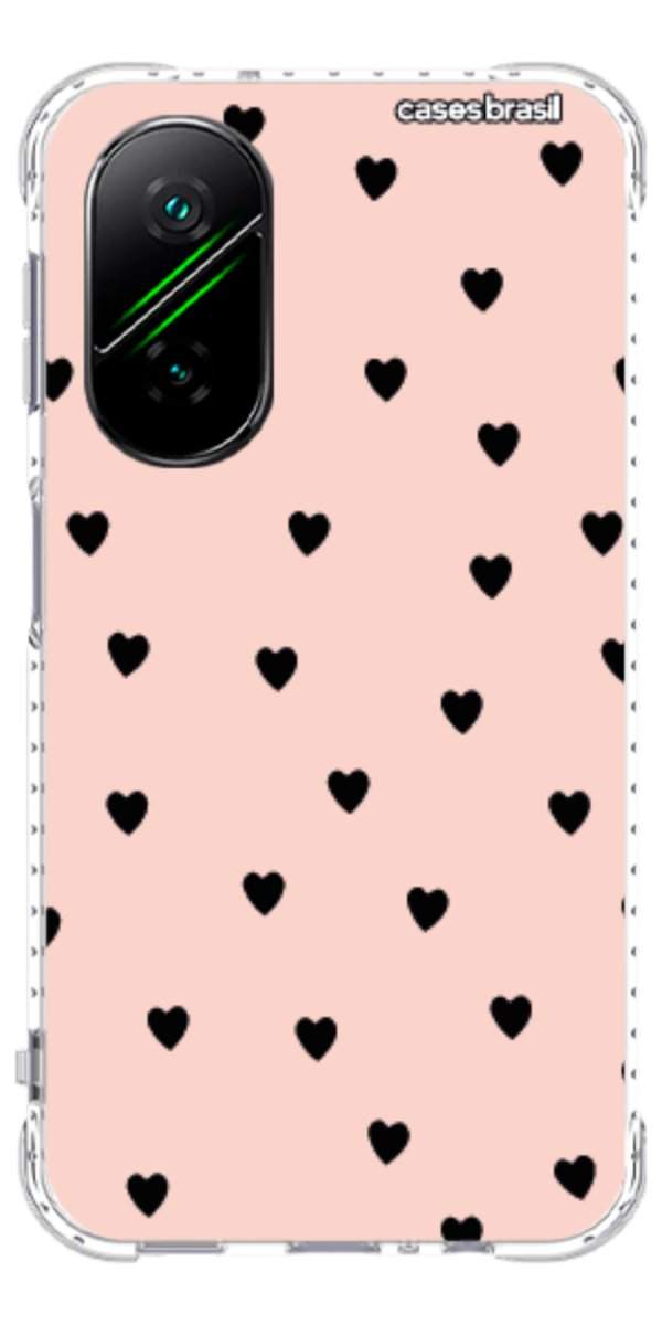 Capinha para Celular Corações Rose