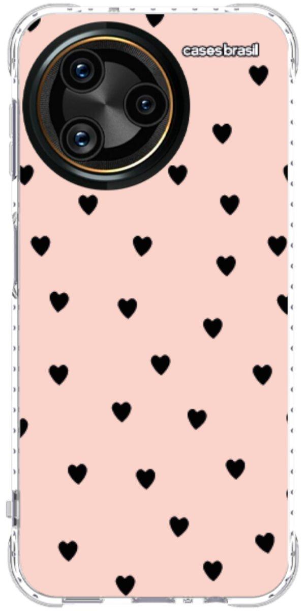 Capinha para Celular Corações Rose