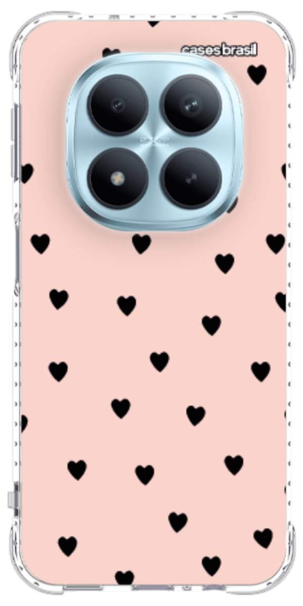 Capinha para Celular Corações Rose