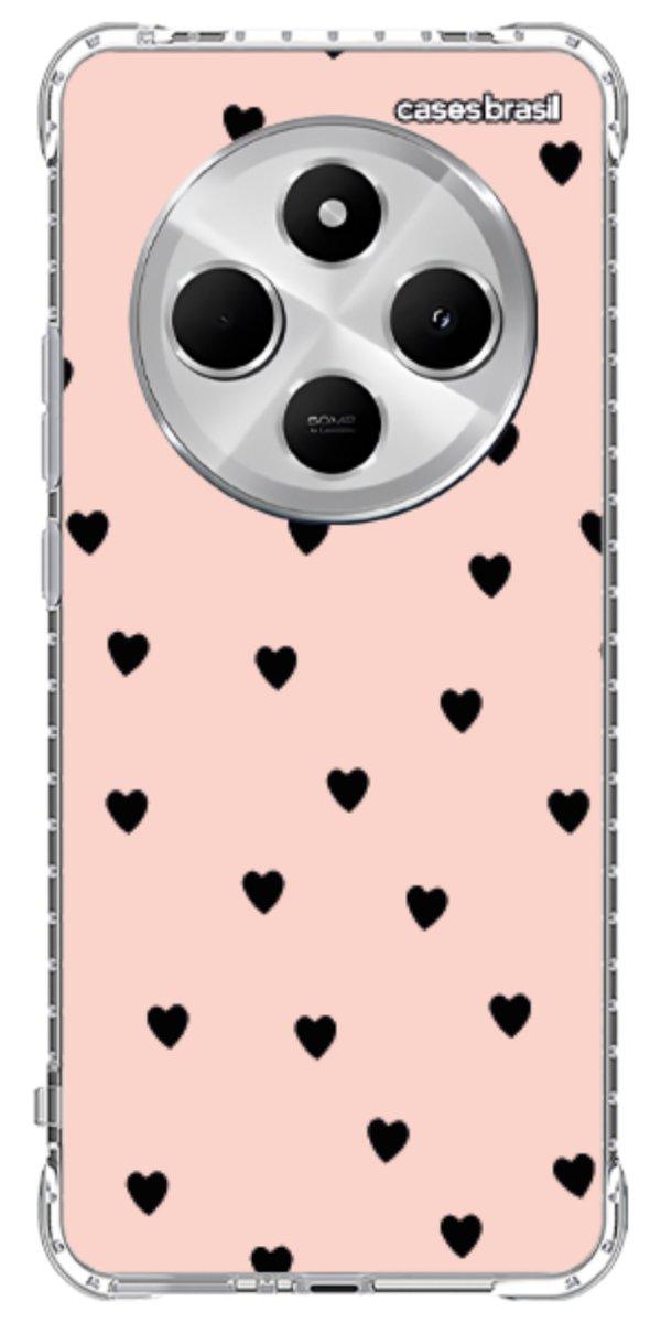 Capinha para Celular Corações Rose