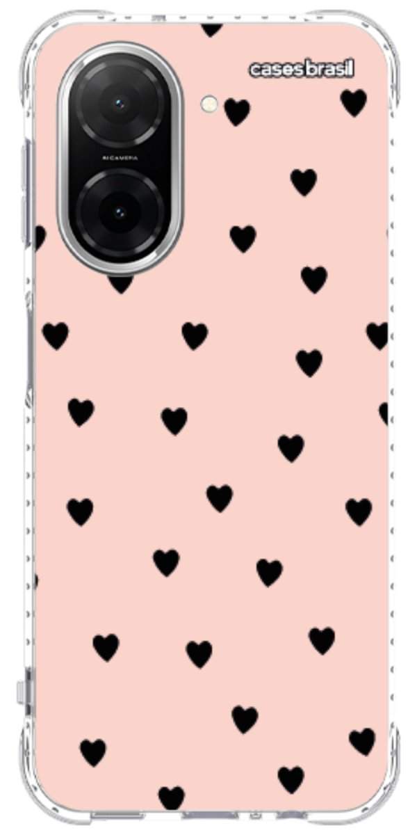 Capinha para Celular Corações Rose