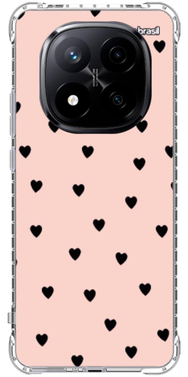 Capinha para Celular Corações Rose