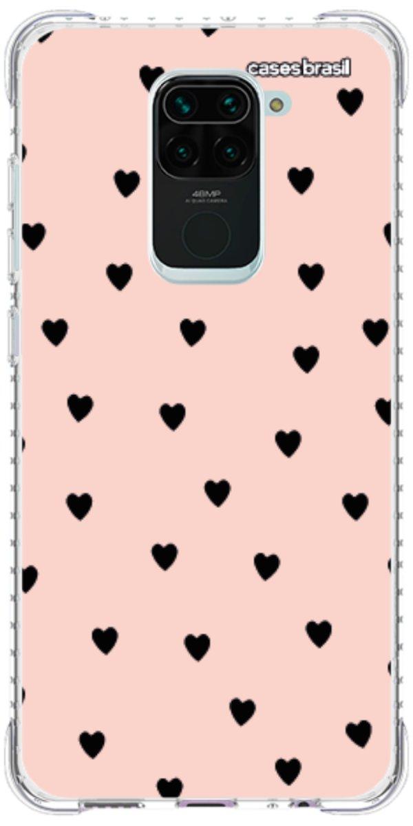 Capinha para Celular Corações Rose
