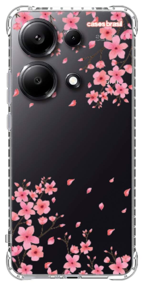 Capinha para Celular Floral Rosinha