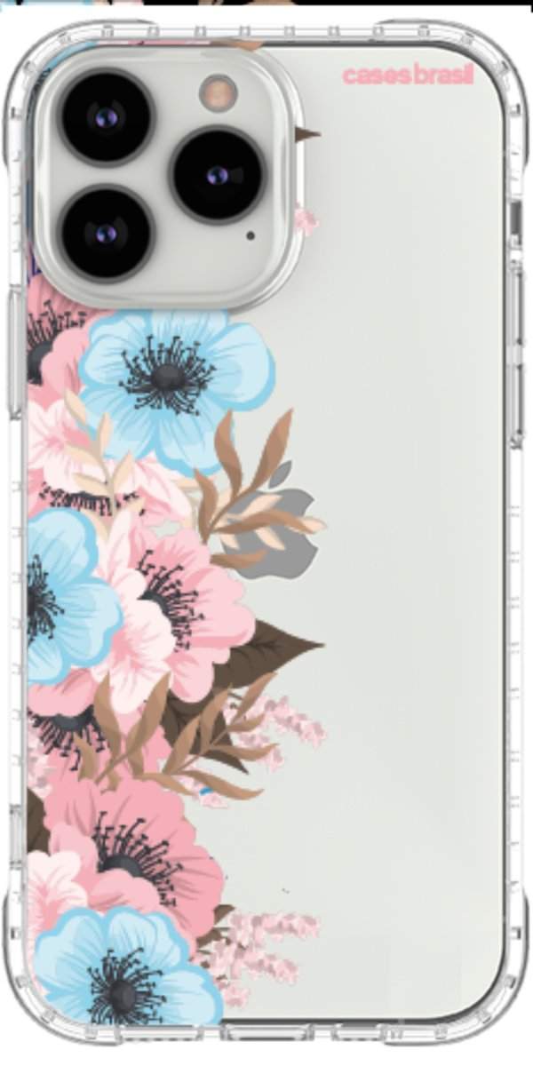 Capinha para Celular Moldura Floral