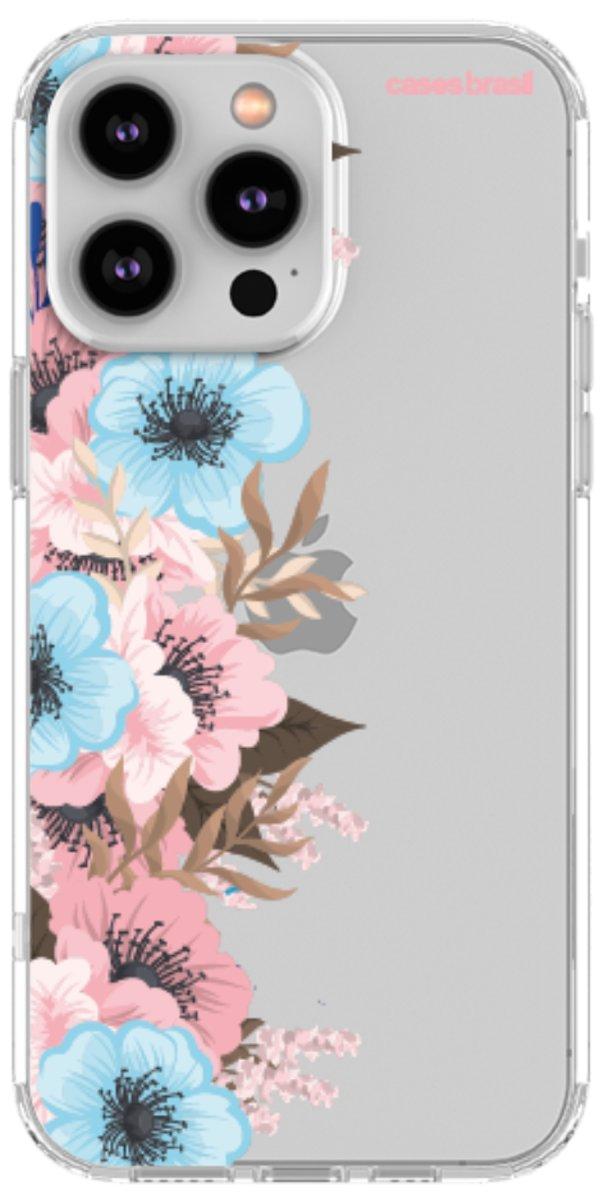Capinha para Celular Moldura Floral