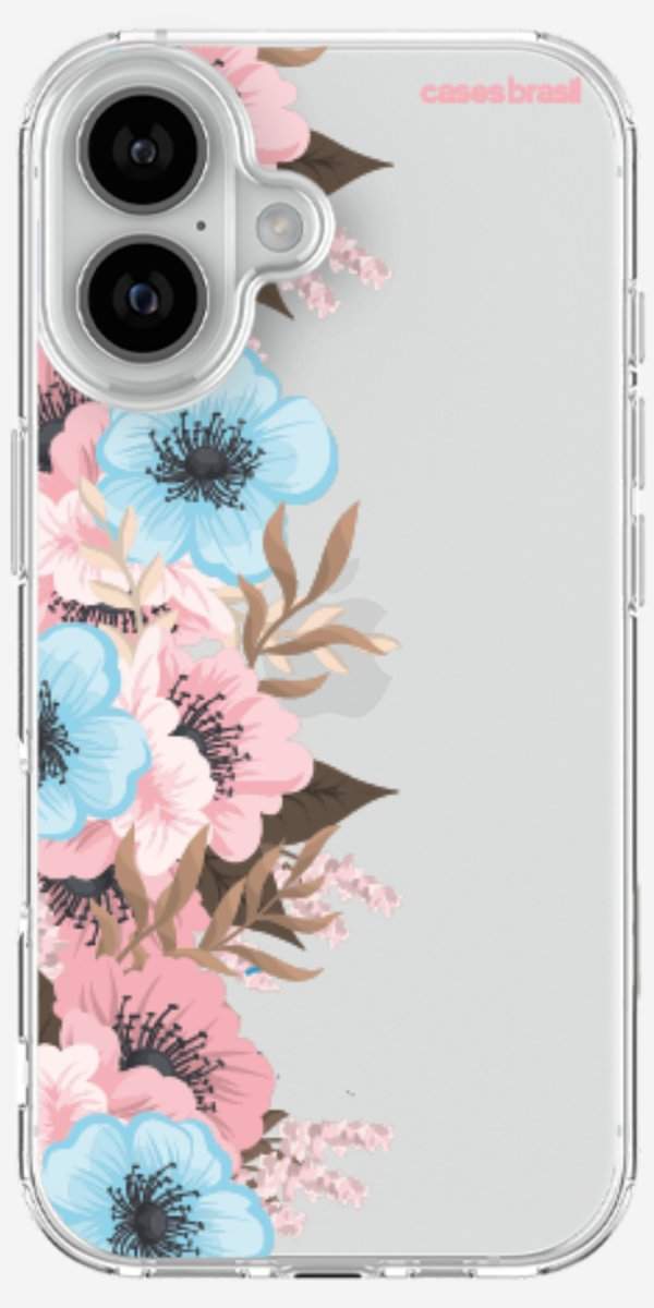 Capinha para Celular Moldura Floral