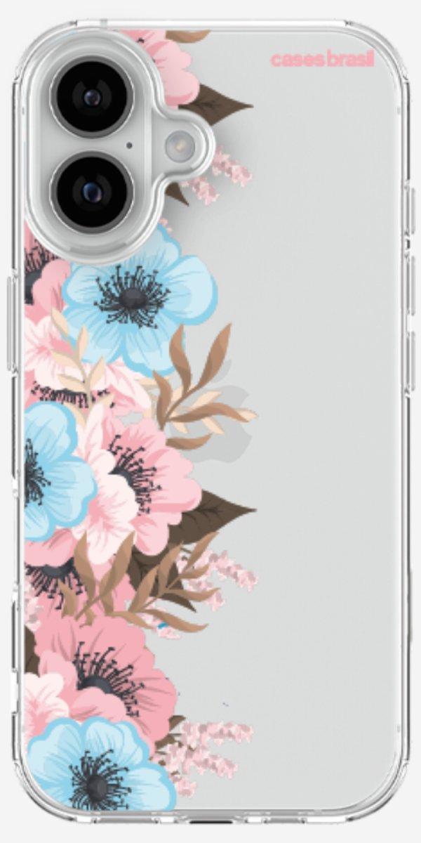 Capinha para Celular Moldura Floral