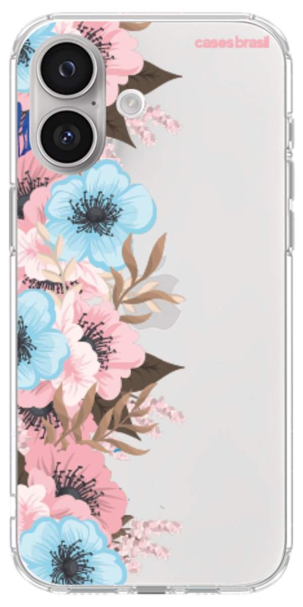 Capinha para Celular Moldura Floral