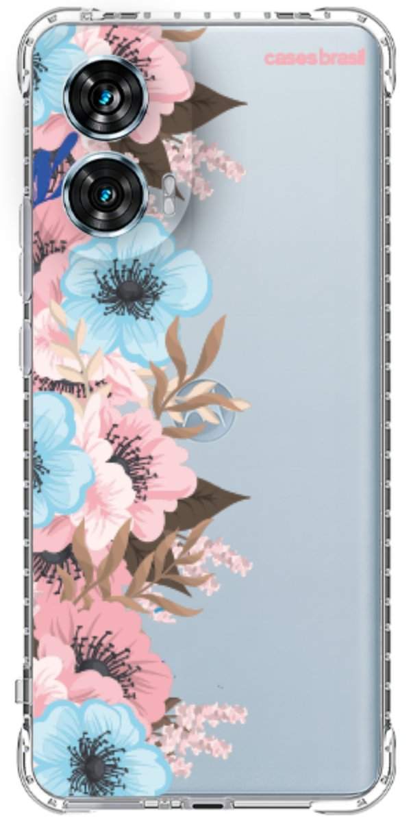 Capinha para Celular Moldura Floral