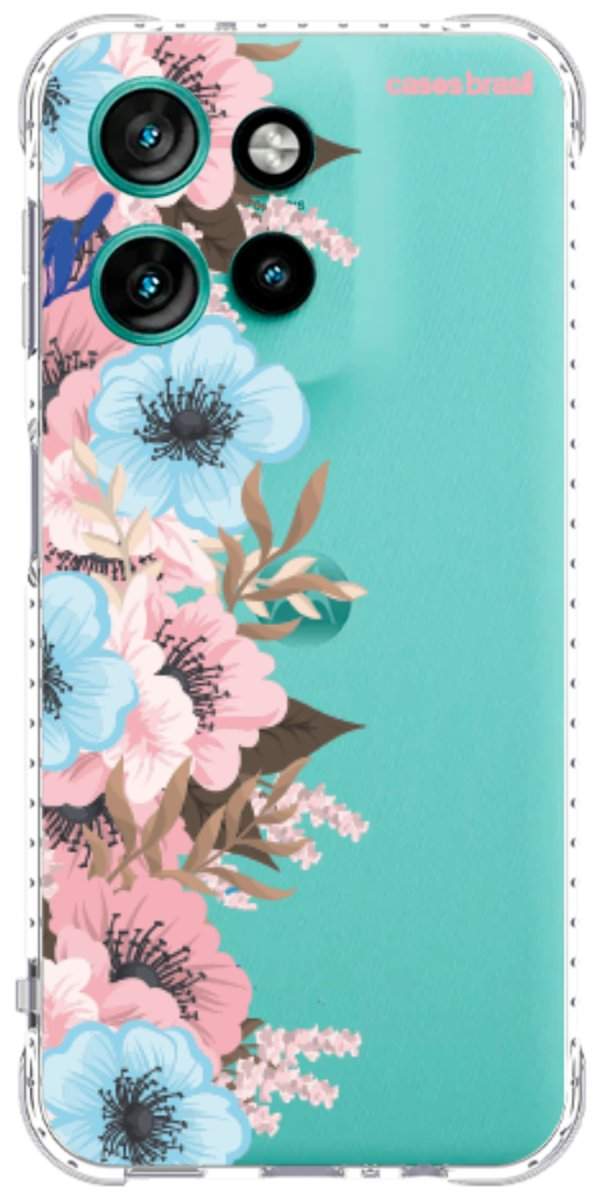Capinha para Celular Moldura Floral