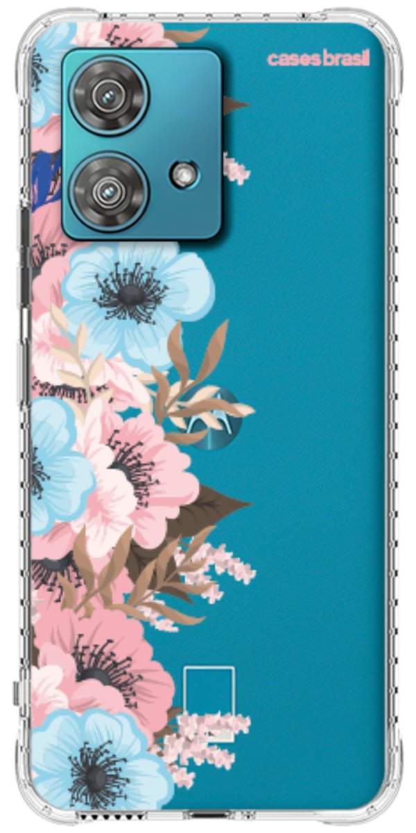 Capinha para Celular Moldura Floral