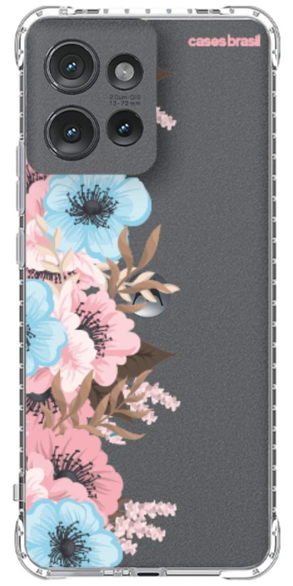Capinha para Celular Moldura Floral
