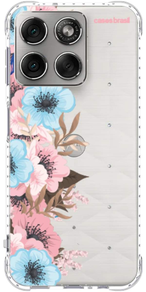 Capinha para Celular Moldura Floral