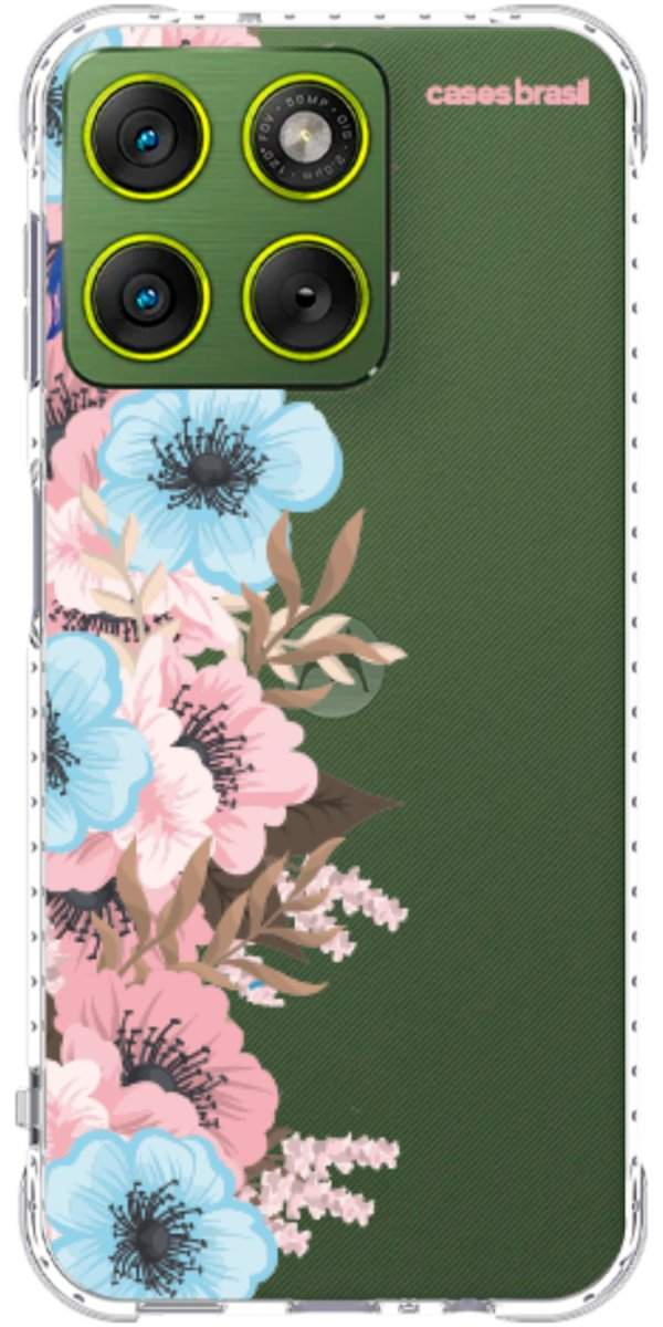 Capinha para Celular Moldura Floral
