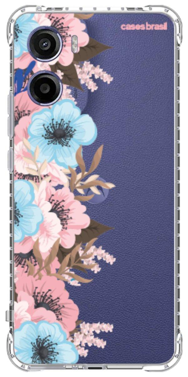 Capinha para Celular Moldura Floral