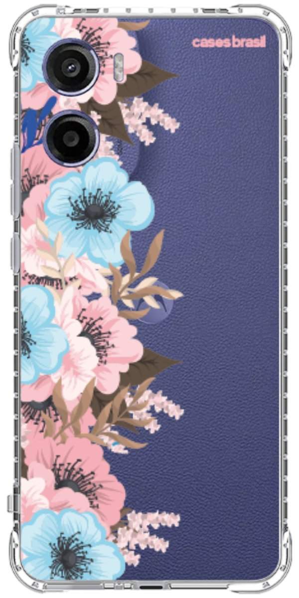 Capinha para Celular Moldura Floral