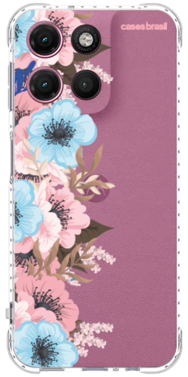 Capinha para Celular Moldura Floral
