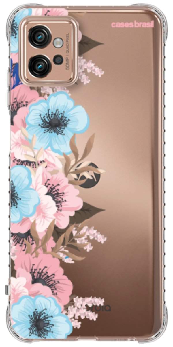 Capinha para Celular Moldura Floral