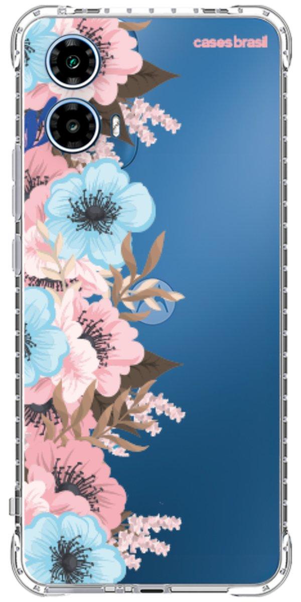 Capinha para Celular Moldura Floral