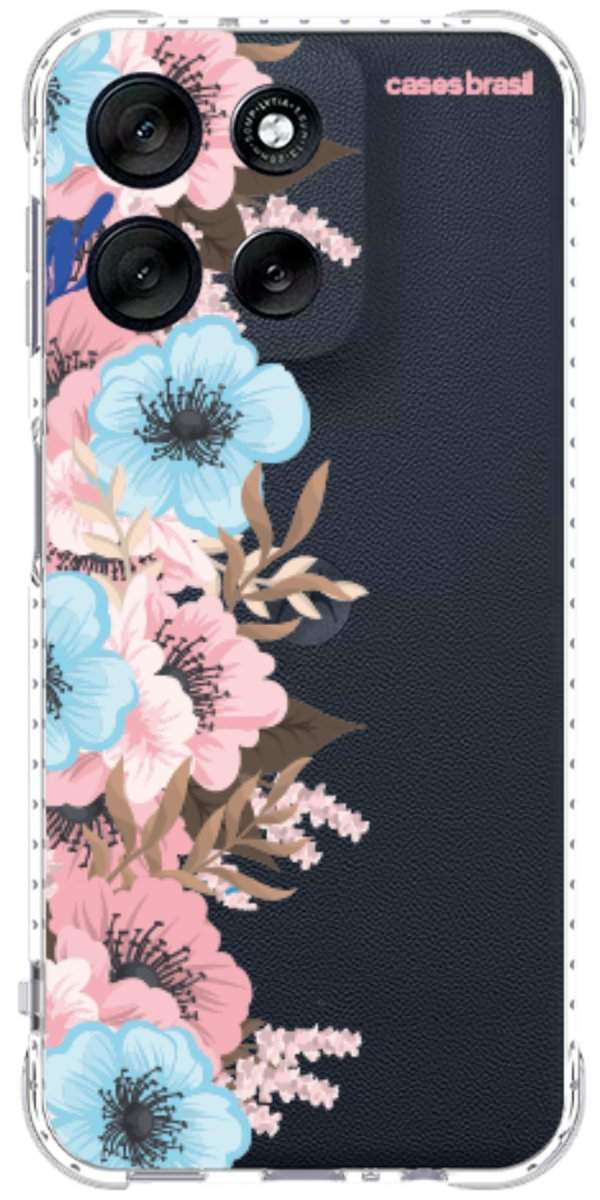 Capinha para Celular Moldura Floral