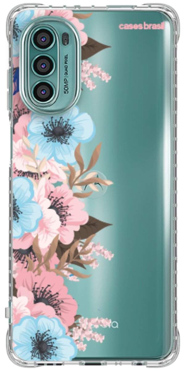 Capinha para Celular Moldura Floral