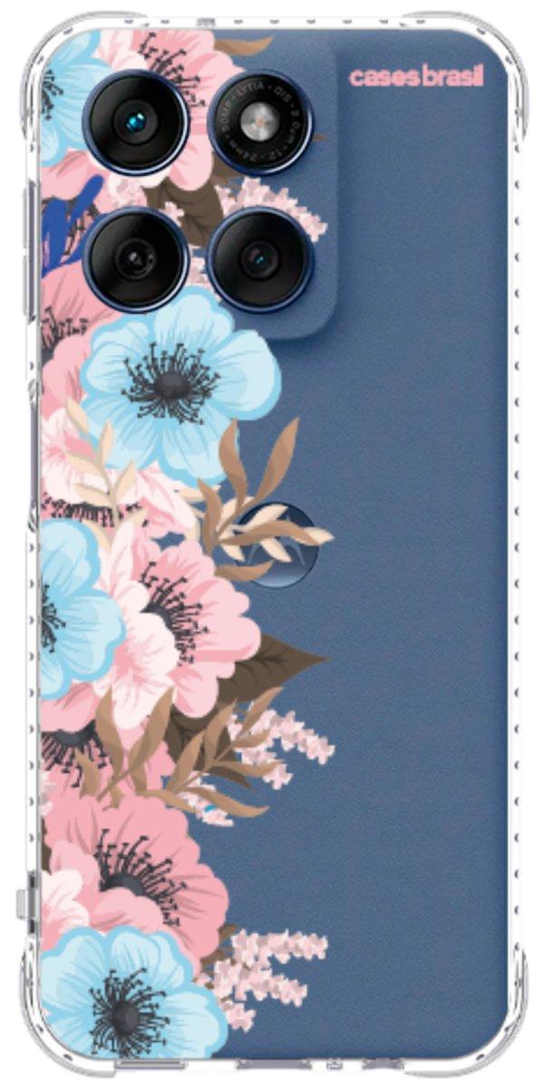 Capinha para Celular Moldura Floral
