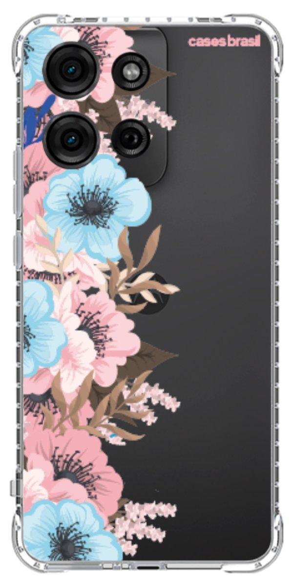 Capinha para Celular Moldura Floral