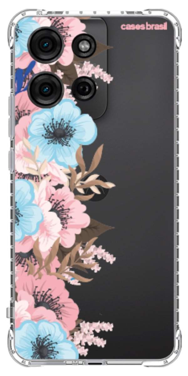 Capinha para Celular Moldura Floral
