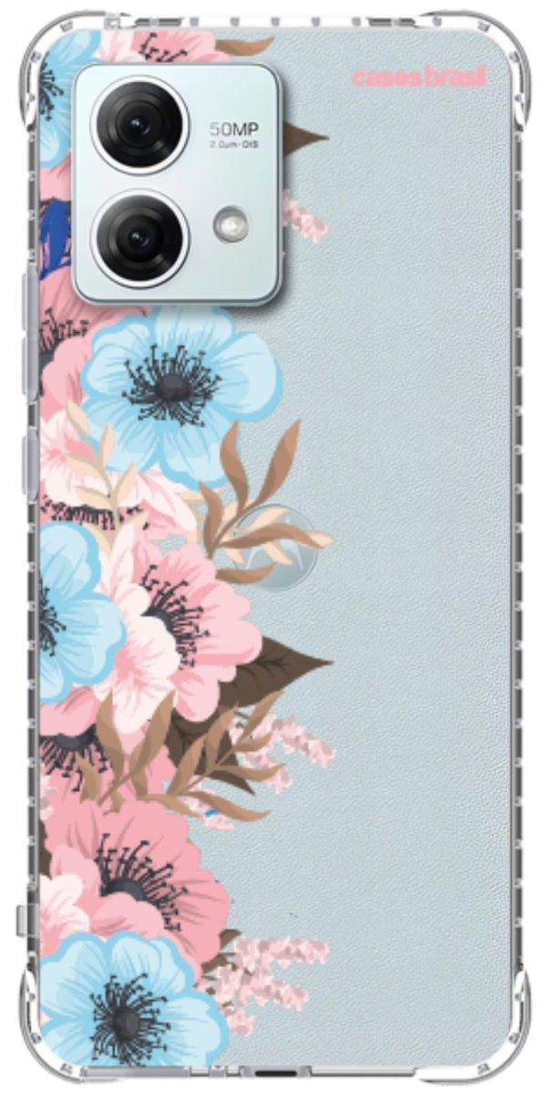 Capinha para Celular Moldura Floral
