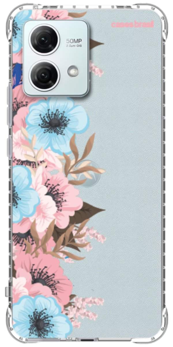 Capinha para Celular Moldura Floral
