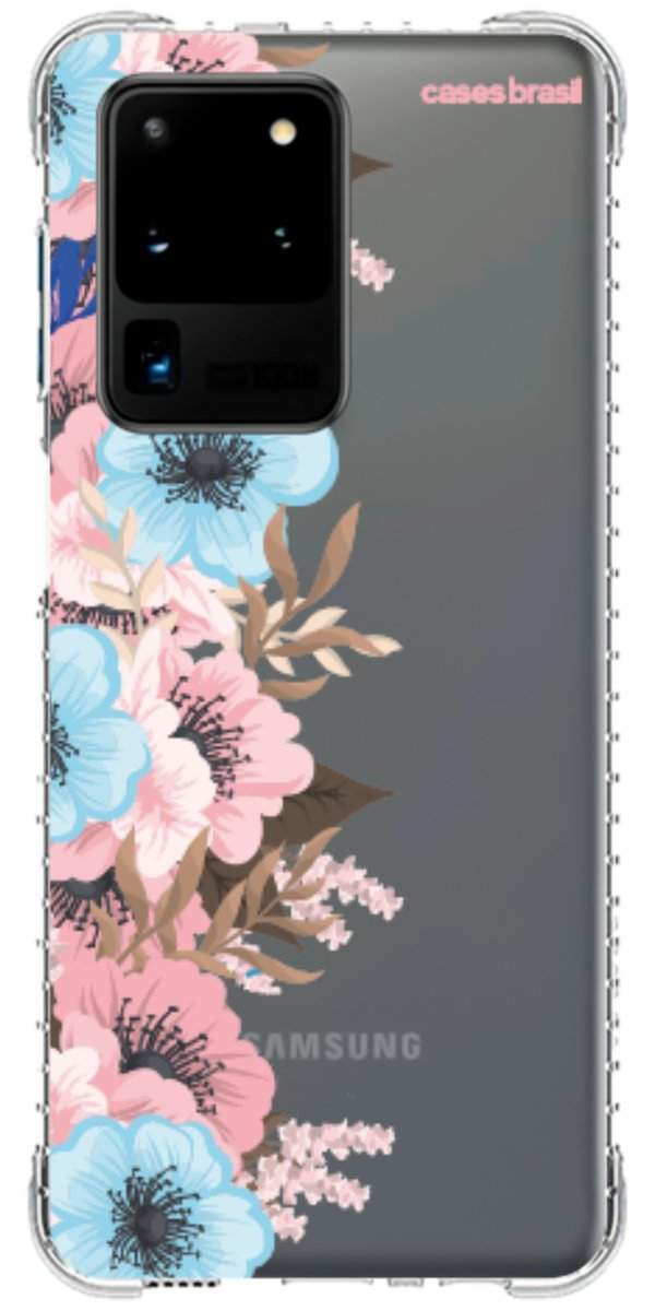 Capinha para Celular Moldura Floral