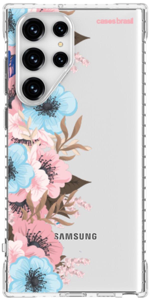 Capinha para Celular Moldura Floral