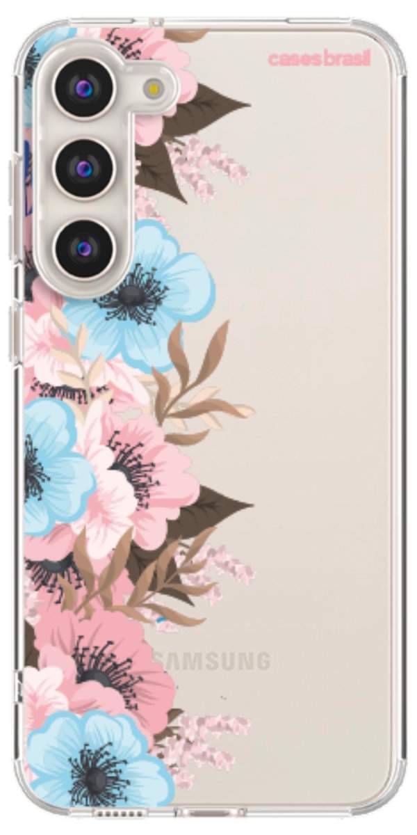 Capinha para Celular Moldura Floral