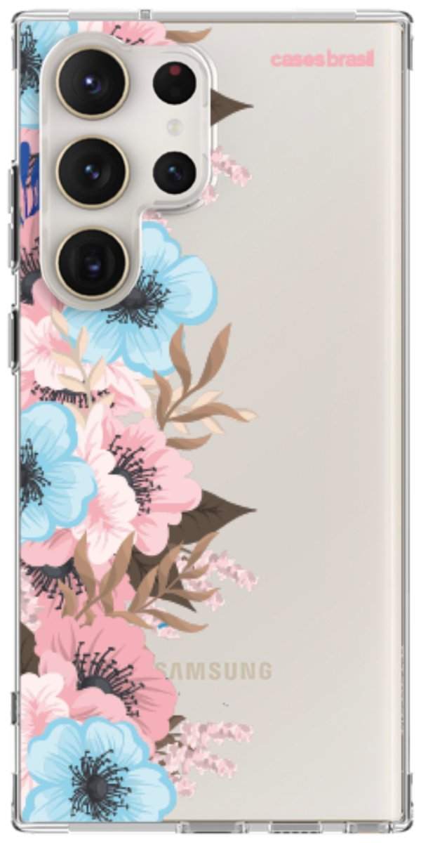 Capinha para Celular Moldura Floral