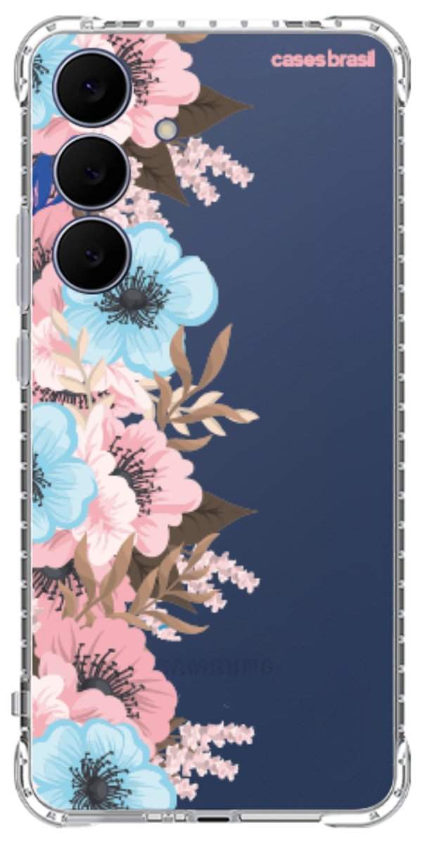 Capinha para Celular Moldura Floral