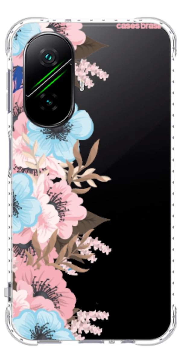 Capinha para Celular Moldura Floral