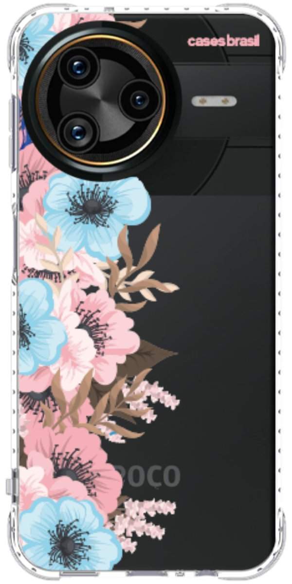 Capinha para Celular Moldura Floral