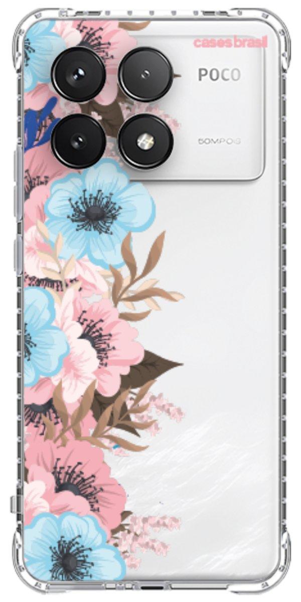 Capinha para Celular Moldura Floral