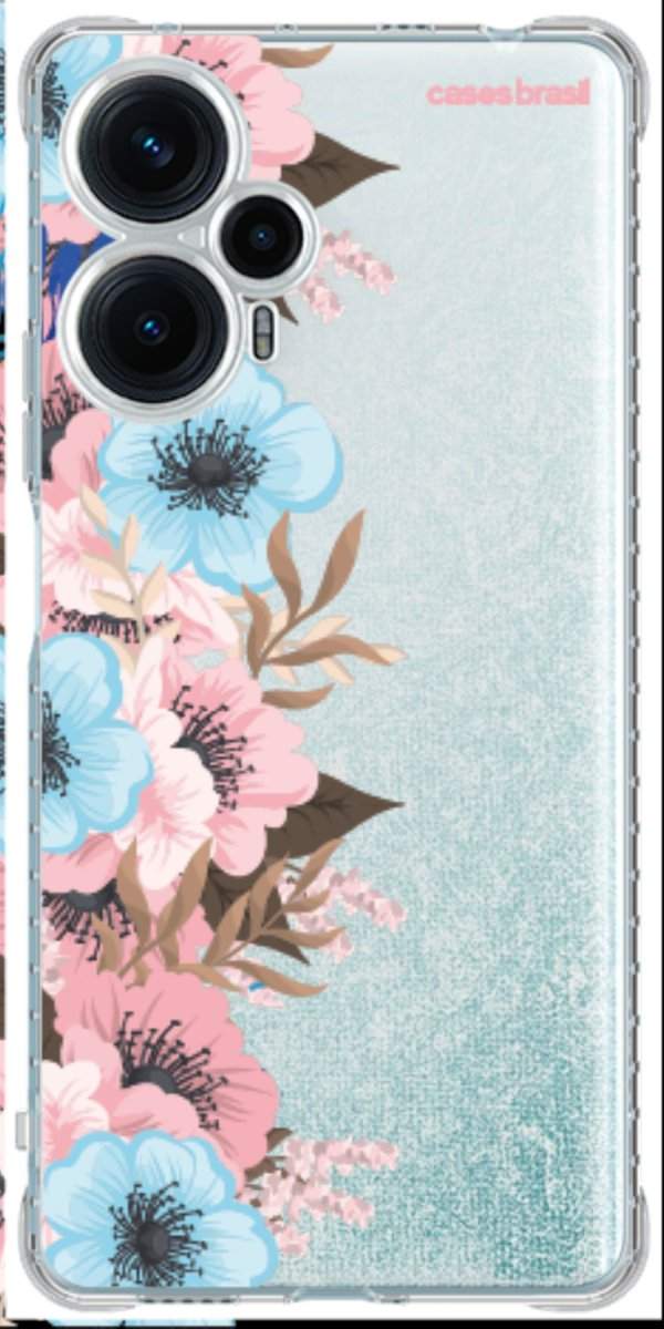 Capinha para Celular Moldura Floral