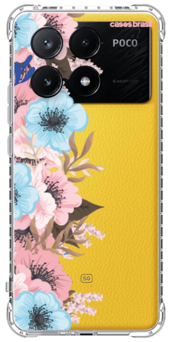 Capinha para Celular Moldura Floral