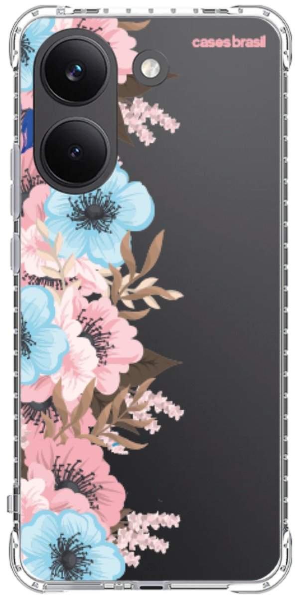 Capinha para Celular Moldura Floral