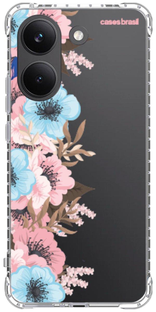 Capinha para Celular Moldura Floral