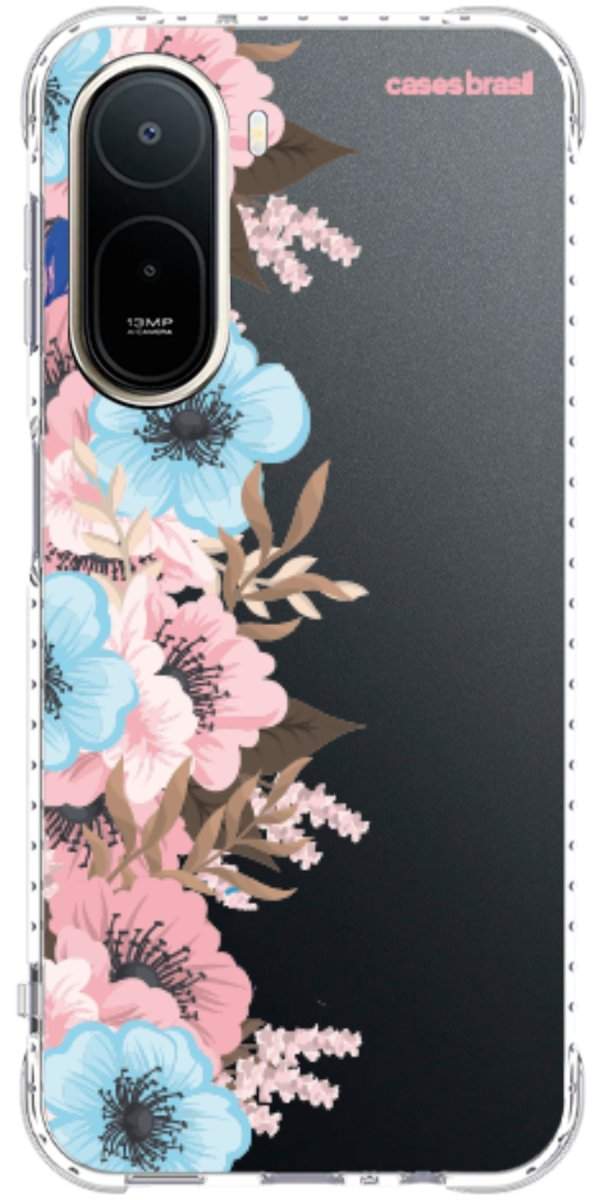 Capinha para Celular Moldura Floral