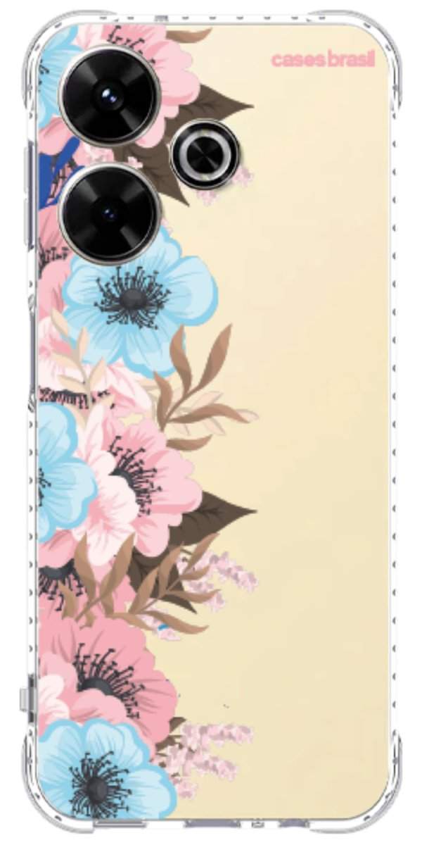 Capinha para Celular Moldura Floral