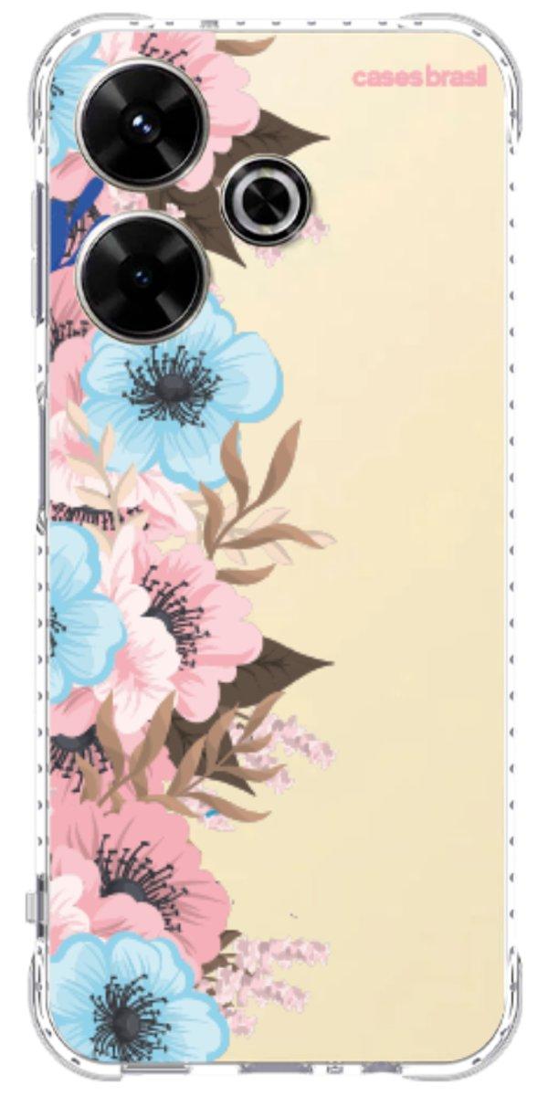 Capinha para Celular Moldura Floral